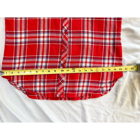 Hester & Orchard button up half sleeve flannel size small - Picture 8 of 11